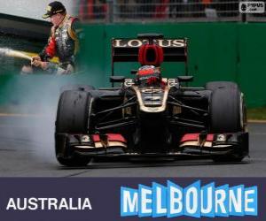 пазл Кими Райкконен празднует свою победу в Гран Гран-при Австралии 2013